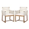 NicBex Polyester Patio Dining Chairs Set of 2,Outdoor Chairs with Rope Design Back and Arms,Kitchen Chairs for Dining Room,Backyard - 2 of 4
