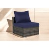 Mshliw 8-Piece Outdoor Wicker Sectional Sofa Set with Cushions & Coffee Table –  Patio Furniture for Backyard, Poolside, and Garden - 4 of 4