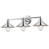 Casa 3-Light Vanity Fixture - Custom Bath Sink Lighting, Dimmable, Damp Rated, Steel Design - 3 of 4