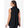 Jessica London Women's Plus Size Stretch Cotton Poplin Sleeveless Shirt - 3 of 4