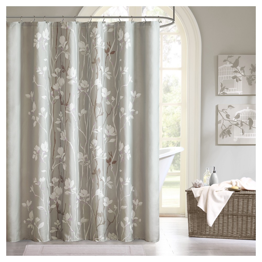 UPC 675716669522 product image for Holly Shower Curtain Gray | upcitemdb.com