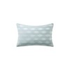 Kumasinova 12" Rectangle Bed Pillows,Cotton Couch Pillows with Wave Embroidery Design,Coastal Decorative Pillows for Bed and Sofa,Blue - 2 of 4