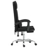 vidaXL Massage Reclining Office Chair Black Faux Leather - 4 of 4