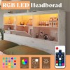 AMERLIFE Bed Frame with LED Bookcase Headboard, 4 Storage Drawers & Charging Station - 4 of 4