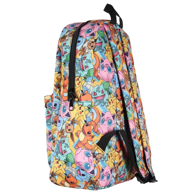 Pokemon Backpack Sublimated Character Laptop School Travel Backpack Multicoloured, 3 of 5