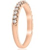 Pompeii3 1/2CT Diamond Ring 14k Rose Gold Womens Wedding Anniversary Band - 3 of 4
