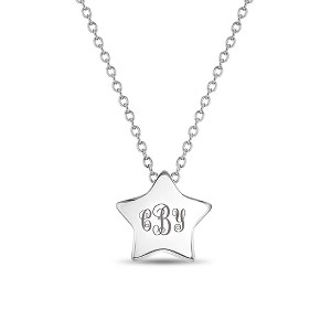 Girls' Tiny Star Sterling Silver Necklace - In Season Jewelry - 1 of 4