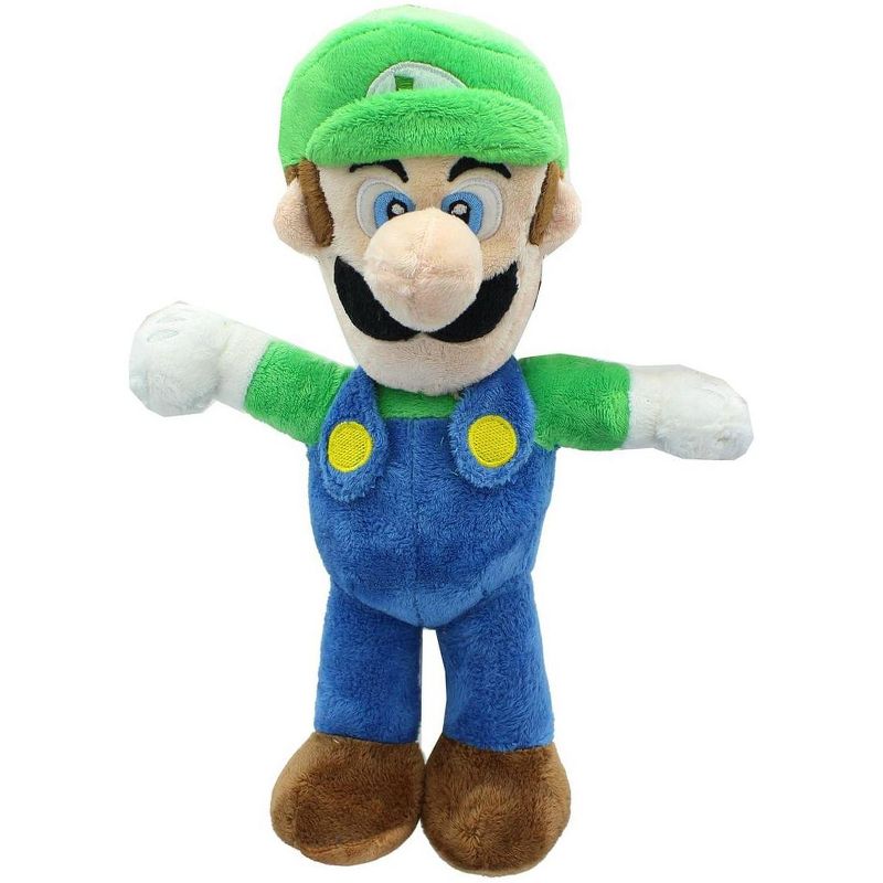 Toynk Nintendo Super Mario Bros. 12-Inch Luigi Plush, 1 of 2