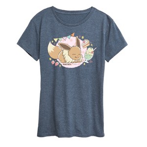 Women's - Pokémon - Cafe Eevee Short Sleeve Graphic T-Shirt - 1 of 4