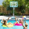 Safstar Pool Basketball Hoop w/32" Shatterproof Backboard 3.1-4.1 FT Adjustable Height - 3 of 4