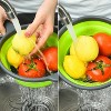 Collapsible Colander Set of Perfect for Draining Pasta, Vegetable and fruit for Kitchen and Travel Use (green) - 3 of 4