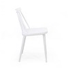 FURNIinspire Dining Chairs Set Of 2 Farmhouse Spindle Back Dining Chair, Simple Dining Room Chairs for Kitchen Island Bar, White, 19.25"*17"*30.25" - 3 of 4