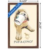 Trends International Jim Baldwin - Pup-a-cino Framed Wall Poster Prints - 3 of 4