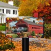 Harvest Bridge Autumn Magnetic Mailbox Cover Pickup Fall Standard Briarwood Lane - 2 of 3