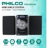 PHILCO Mini Stereo Shelf System with Bluetooth, CD Player, FM Radio, USB Playback, MP3/AUX, LCD Display, Remote Control & 3.5mm Headphone Jack - 2 of 4