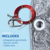 Swimline Hydrotools Silver King Winter Cover for 12x20 Ft Above Ground Pools - 3 of 4