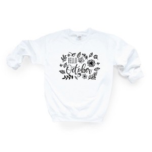 Simply Sage Market Women's Graphic Sweatshirt Hello October - 1 of 2