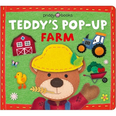 Teddy's Pop-Up Farm (Learn with Bear) - by  Priddy Books (Board Book)
