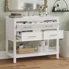 Bella Depot 36'' Bathroom Vanity with Ceramic Sink Tip-Out Tray and 2 Full-Extension Drawers - 3 of 4