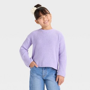 Girls' Chenille Sweater - Cat & Jack™ - 1 of 3