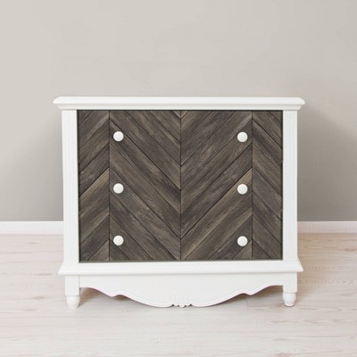 Wildwood Walnut Herringbone Peel and Stick Wallpaper