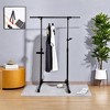 Short Clothing Racks for Hanging Clothes with Bottom Shelves and Wheels Heavy Duty Rolling Clothes Rack Kids Clothing Rack for Adult Coat, Closet - 4 of 4