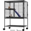Metal Small Animal Pet Cage, Double-Layer Animal Habitat with Ramp and Tray, Suitable for Hamsters, Squirrels, Hedgehogs, Rabbits, and Ferrets - 3 of 4