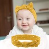 Unique Bargains Cotton Polka Dot Bow Headband Fashion Cute Hair Band for Child 7.7 Inch - 2 of 4