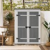 5.5ft H x 4.1ft L Outdoor Wood Storage Shed - Garden Tool Cabinet with Waterproof Asphalt Roof - 2 of 4