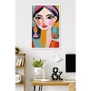 Trends International Reinders: Portraits - Vibrant Woman I Framed Wall Poster Prints White Framed Version 22.375" x 34" - 2 of 4