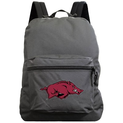  NCAA Arkansas Razorbacks Gray Premium Backpack 