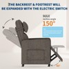 Electric Recliner Chair Living Room Chair Adjustable Power Recliner with Massage & Heat & Lumbar Support & Side Pockets - 4 of 4