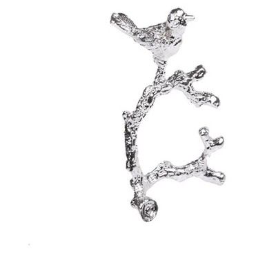 Classic Touch Set of 4 Silver Bird Design Napkin Rings