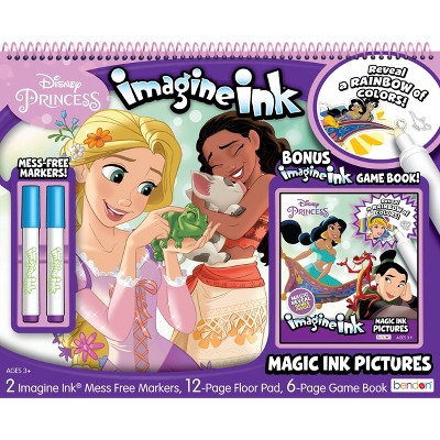 Disney Princess Imagine Ink Giant Floor Pad with Bonus Book