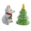 3.25 In Mouse And Tree S & P Shaker Christmas Candy Cane Salt And Pepper Shakers - 2 of 3