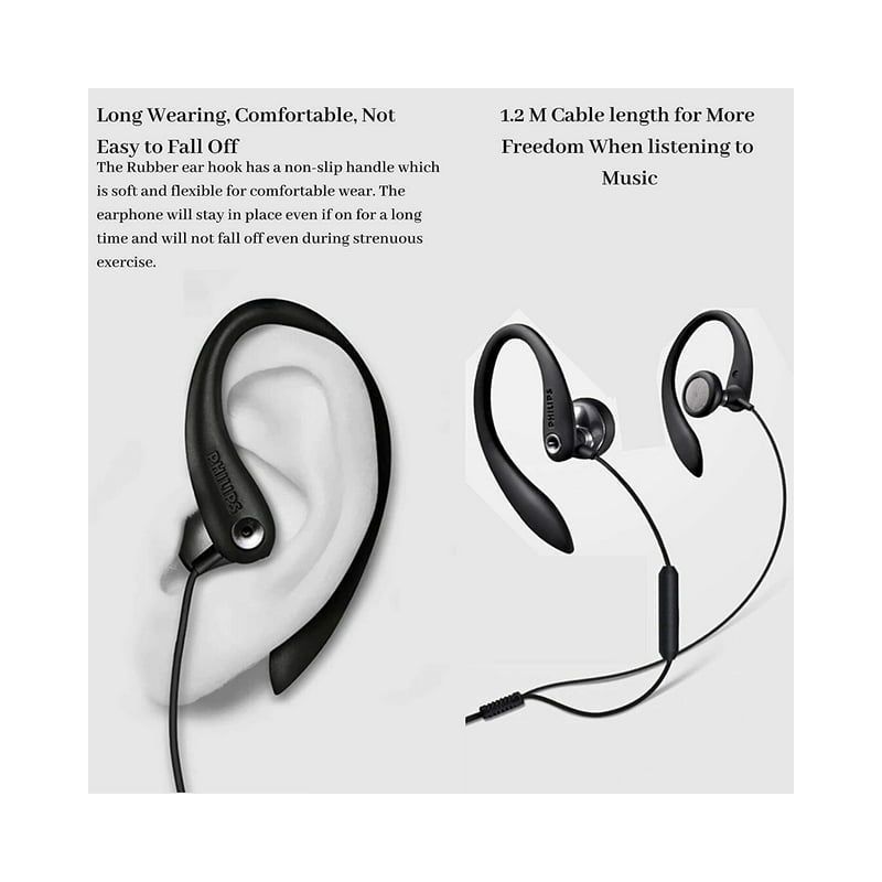 Philips Ear-Hook Earphones with Mic, 5 of 6