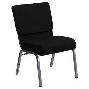 Riverstone Furniture Collection Fabric Church Chair Black