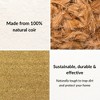 Evideco French Home Goods Sheltered Coir Doormat 30x18 Inch - 4 of 4