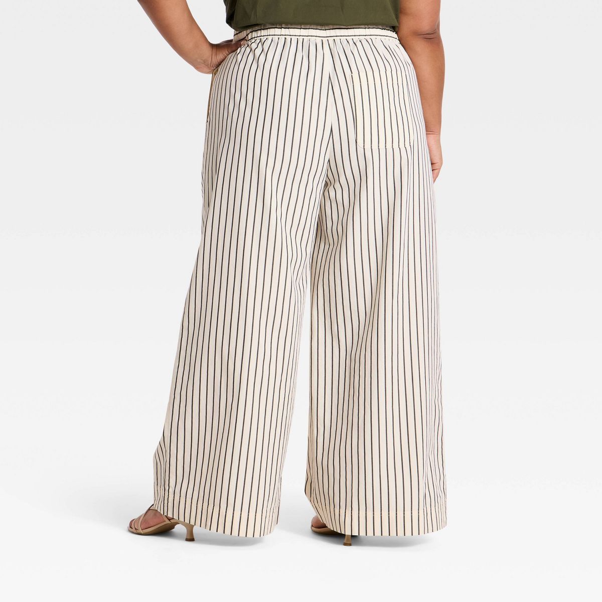 Women's Pull-On Twill Pants - A New Day™ - thumbnail 8