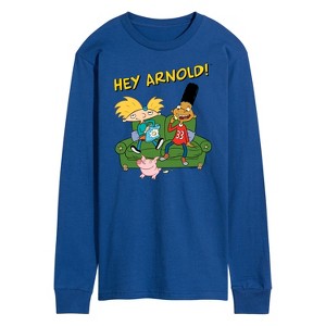 Men's - Hey Arnold! - Arnold, Gerald, and Abner Long Sleeve Graphic T-Shirt - 1 of 4