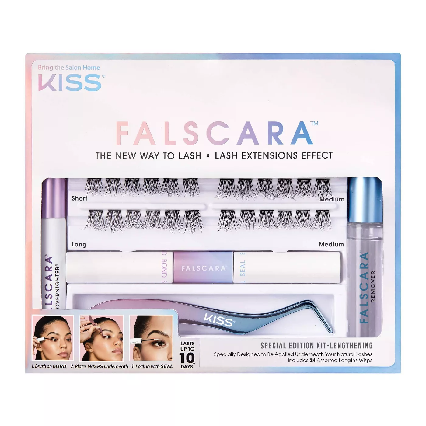 Kiss Falscara False Eyelash Starter Kit - image 1 of 7