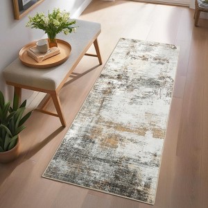 Area Rug Modern Abstract Rug Indoor Carpet Washable Rugs for Living Room Rug Non-Slip Low Pile Throw Carpet - 1 of 4