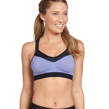 Jockey Women's Forever Fit Mid Impact Molded Cup Active Bra XL Black
