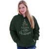 Have Yourself Merry Little Christmas Hoodie Sweatshirt Women Brisco Brands - 3 of 4