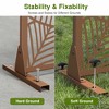 Lirago Brown 72 in. Galvanized Metal Outdoor Privacy Screens Garden Outdoor Fence - 4 of 4