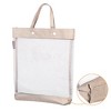 Unique Bargains Nylon Mesh Transparent Document Bag with Handle 13.4" x 11.6" - 3 of 4