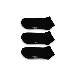 TORE Totally Recycled Men's Low Cut Athletic Socks 3pk - Banyan Black 7-12 - 1 of 3