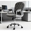 Okak Modern Adjustable Swivel Office Chair with Armrests & Wheels,Plush Comfort Task Chair for Home Office,Living Room - 2 of 4
