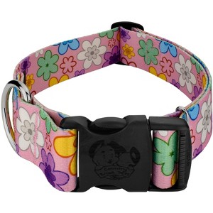 Country Brook Petz HossFit Jr Wide Deluxe Dog Collar - Floral Collection - 1 of 4