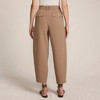 Lands' End Women's Crepe High Rise Pleated Barrel Leg Ankle Pants - 2 of 4